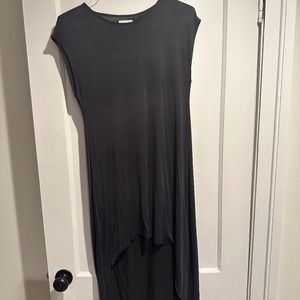 High Low Gray Blue Dress
